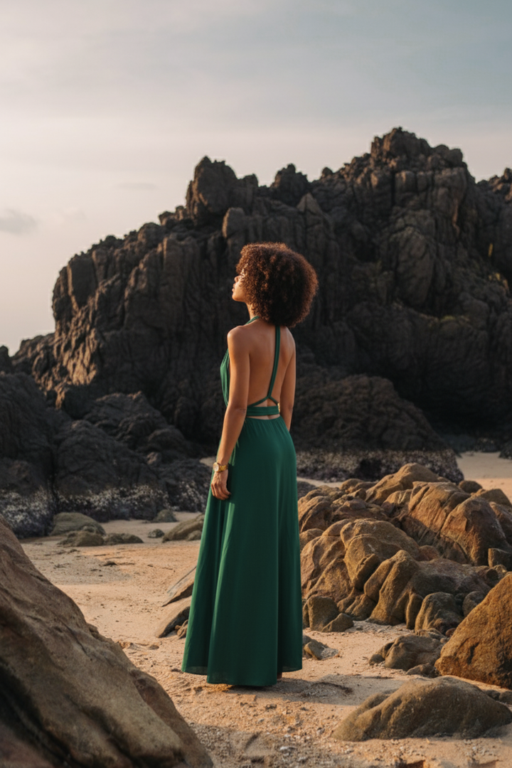 Zephyra Dress Emerald