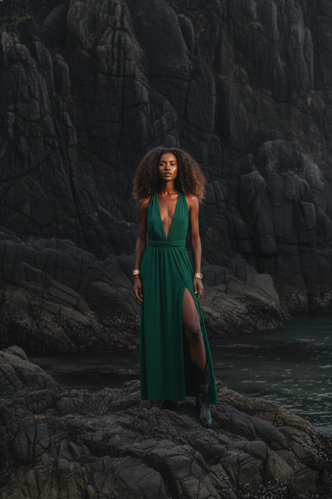 Zephyra Dress Emerald