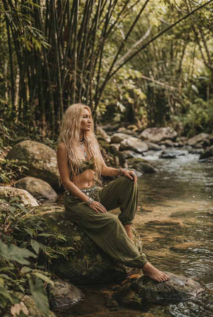 Natural Yoga Pants Aura Olive