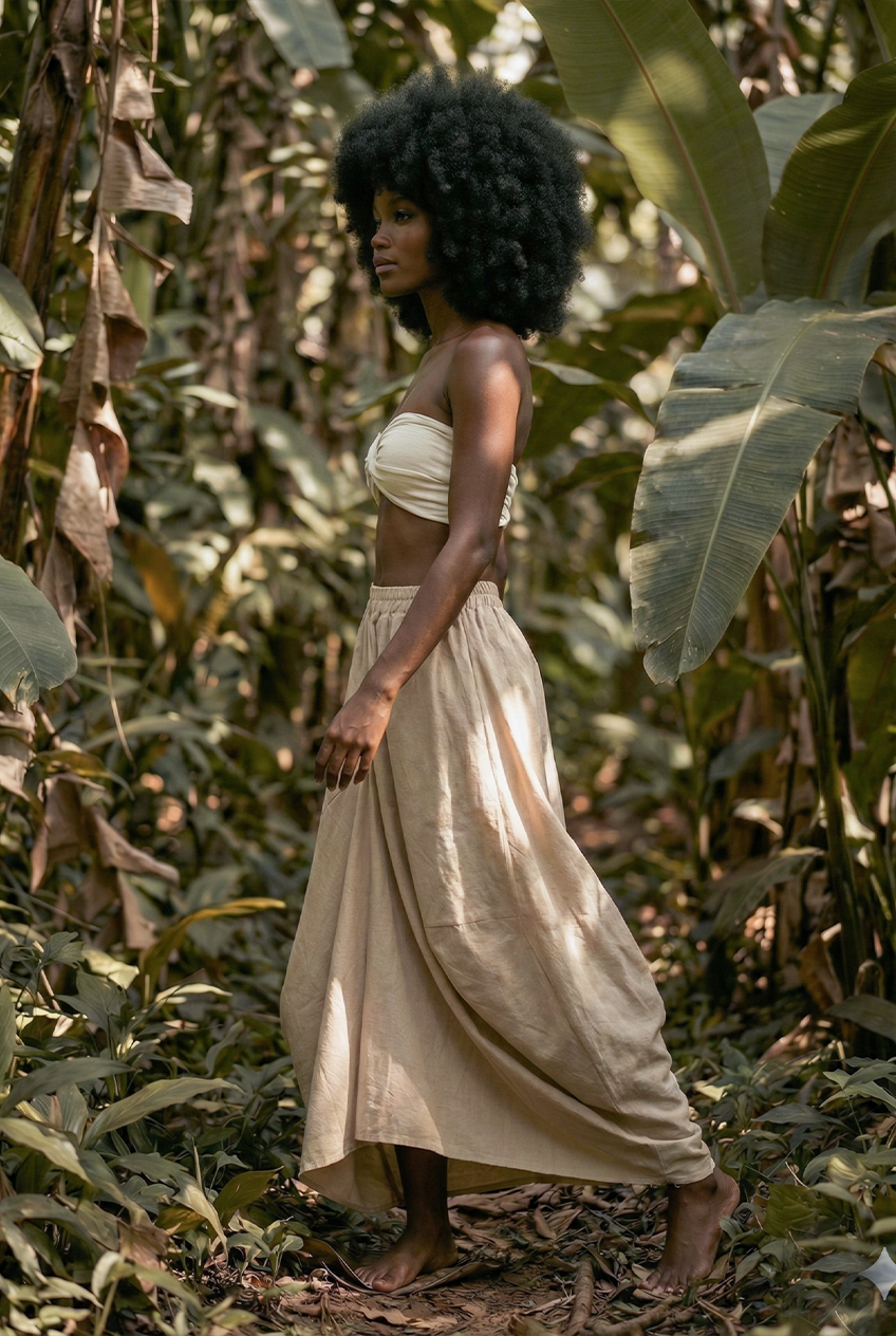 Leilani Maxi Skirt Beige