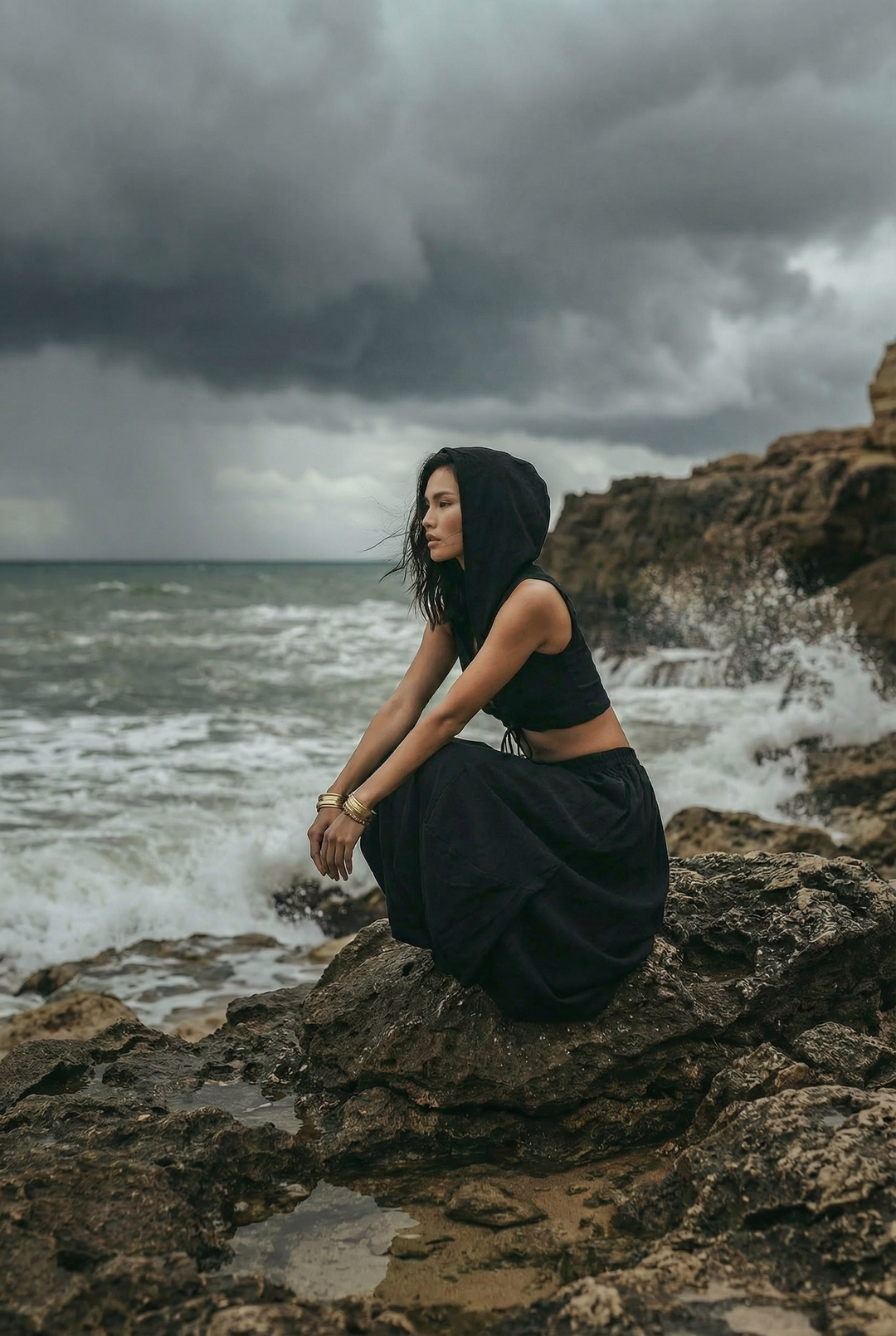 Leilani Maxi Skirt Black