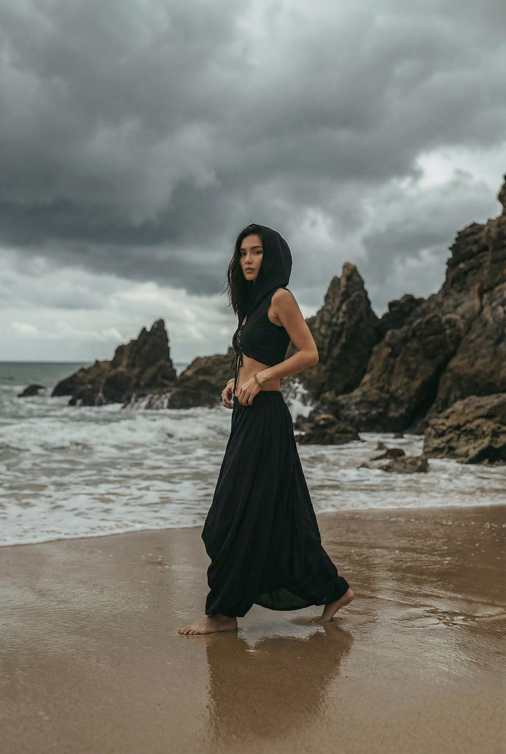 Leilani Maxi Skirt Black