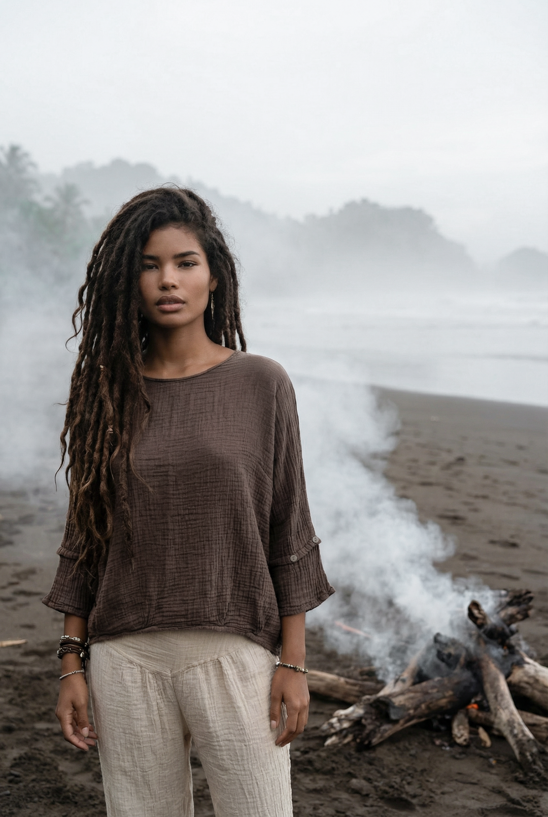 Alisa Boho Top Mocha
