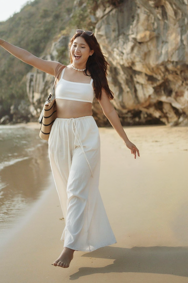Comfy Cotton Pants Anda Off-White