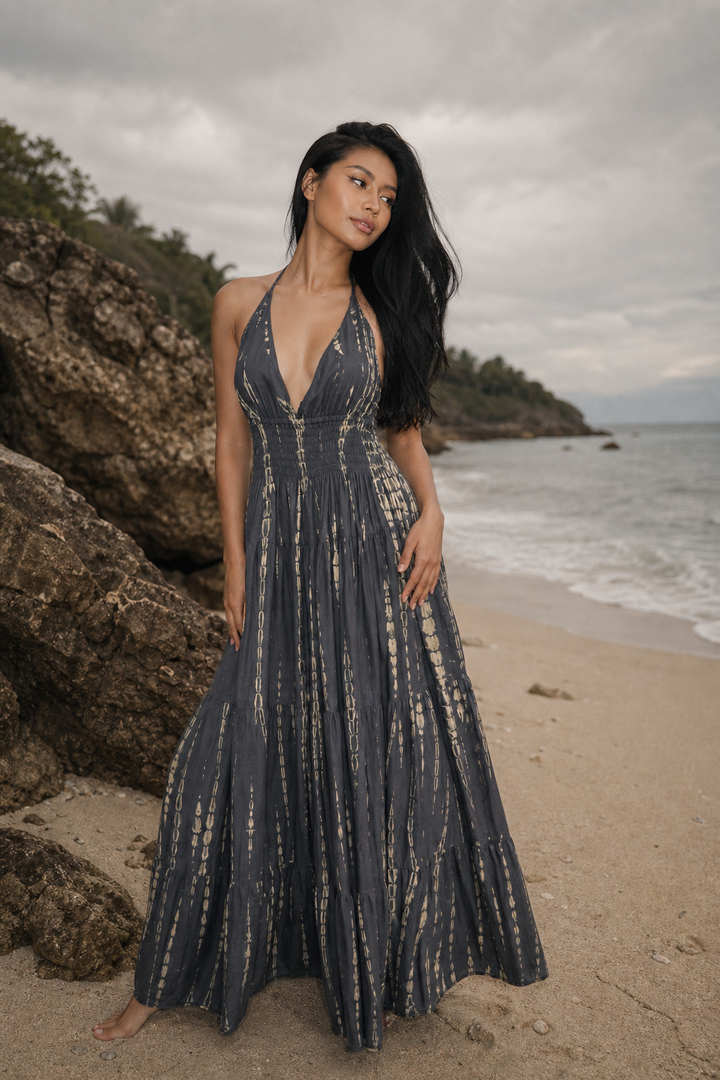 Tye Dye Dress Avani Dark Grey