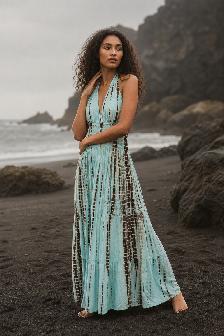 Tye Dye Dress Avani Turquoise