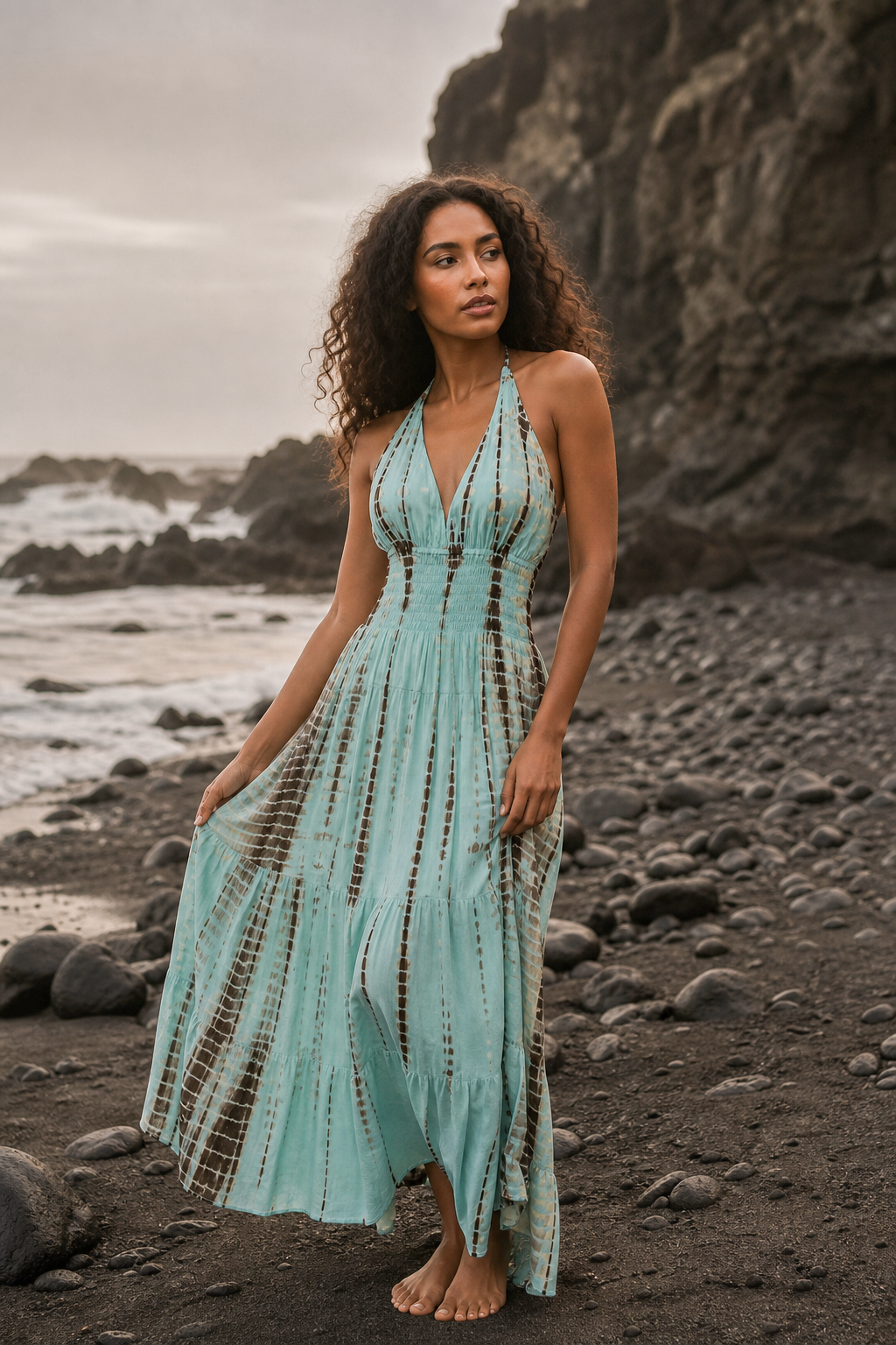 Tye Dye Dress Avani Turquoise