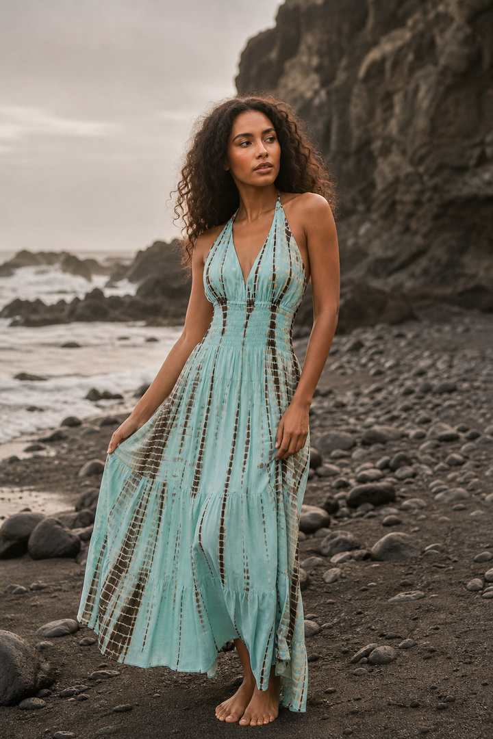 Tye Dye Dress Avani Turquoise