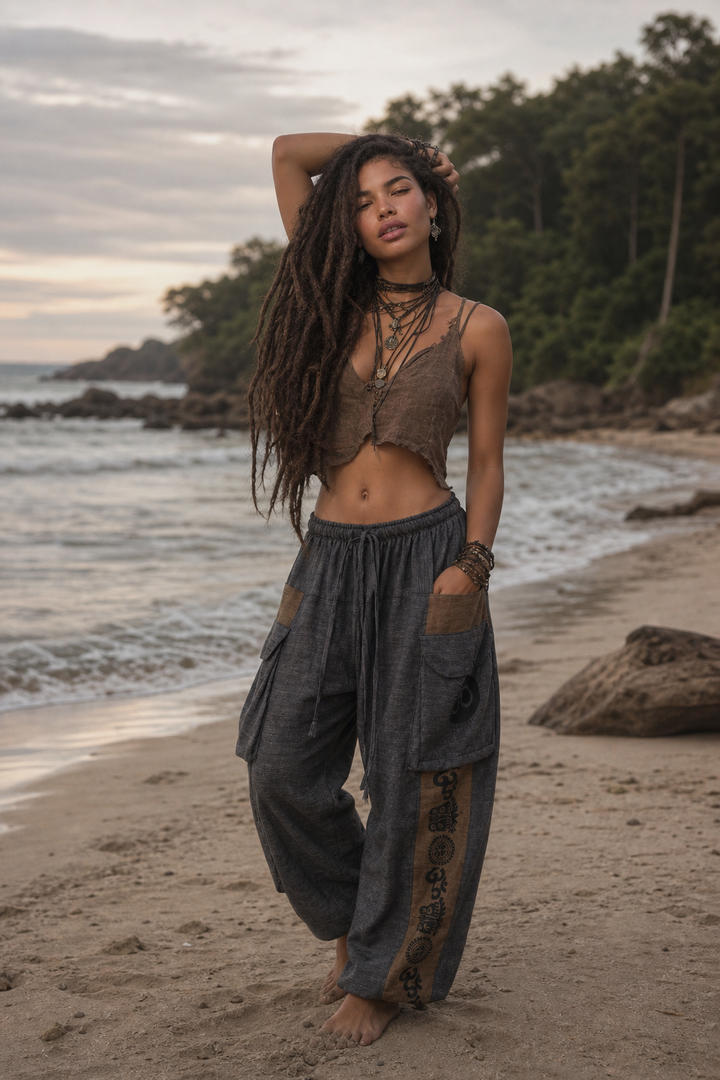 Earthbound Yoga Pants Ash Black