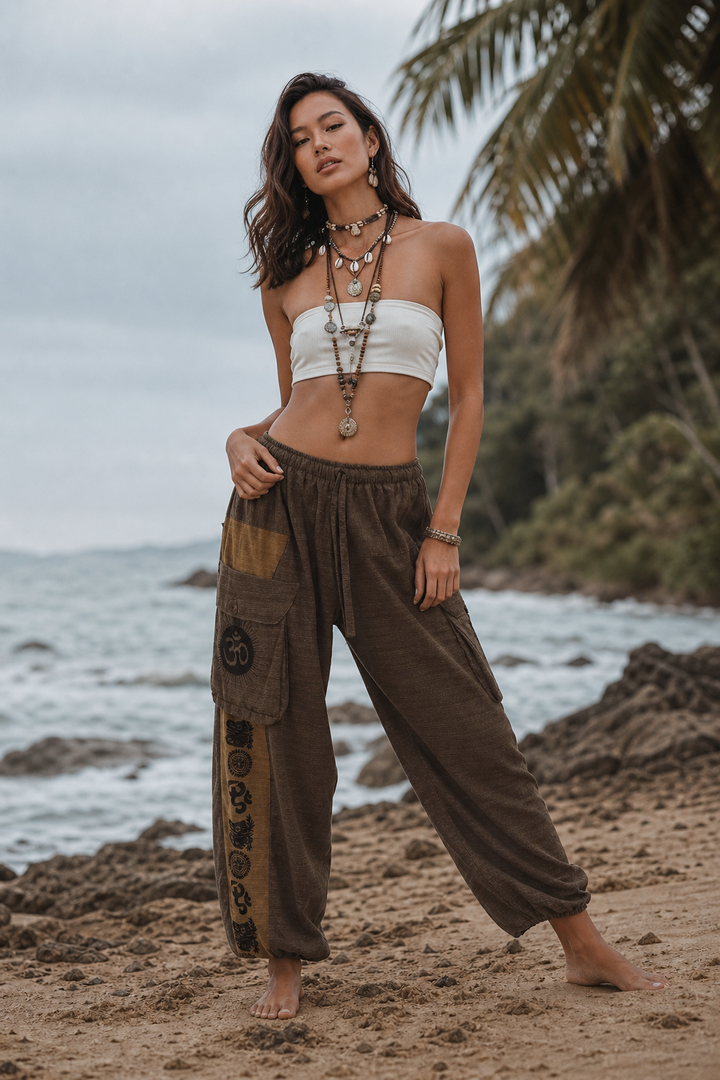 Earthbound Yoga Pants Brown - Unisex