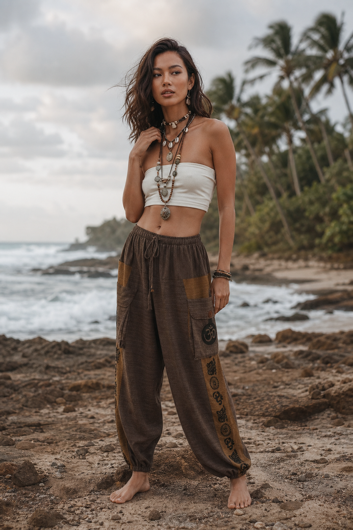 Earthbound Yoga Pants Brown - Unisex