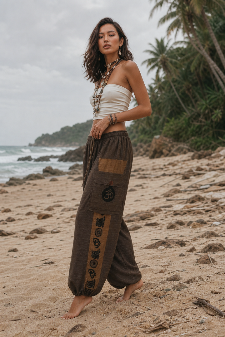 Earthbound Yoga Pants Brown - Unisex