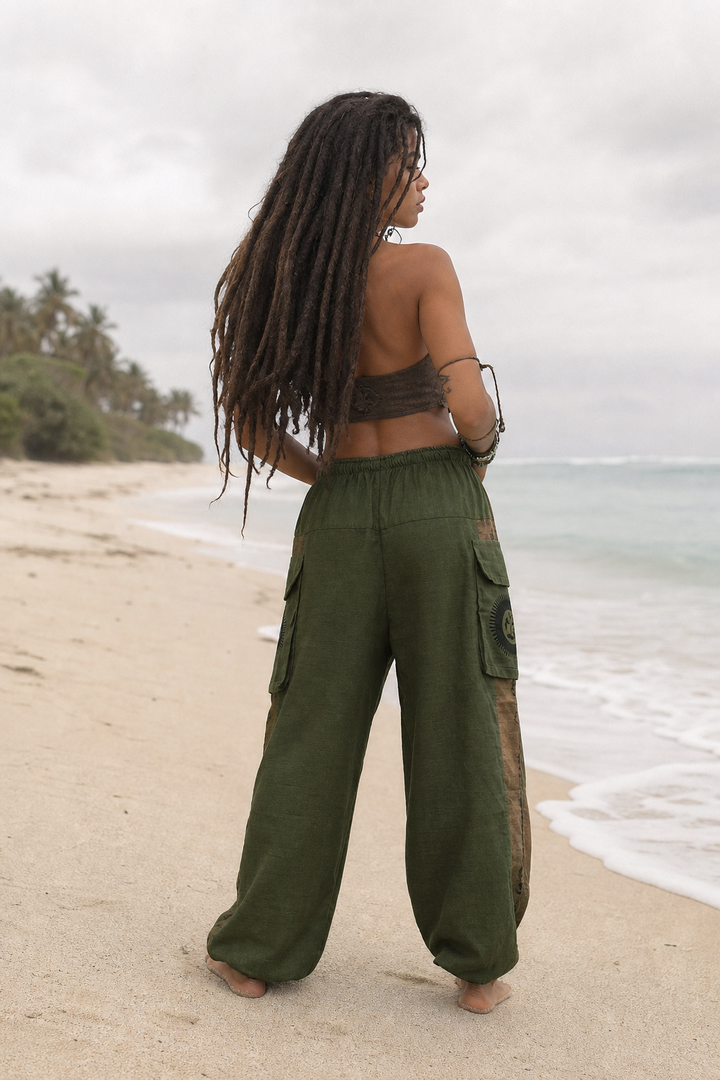 Earthbound Yoga Pants Olive - Unisex