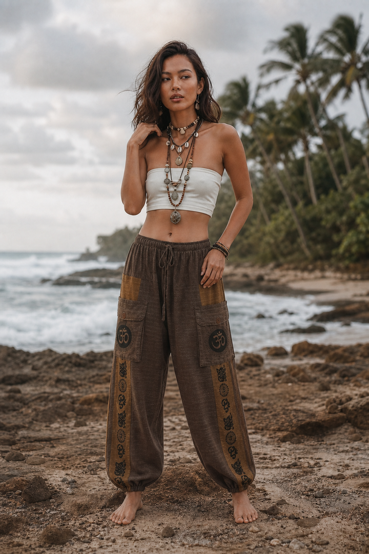 Earthbound Yoga Pants Brown - Unisex