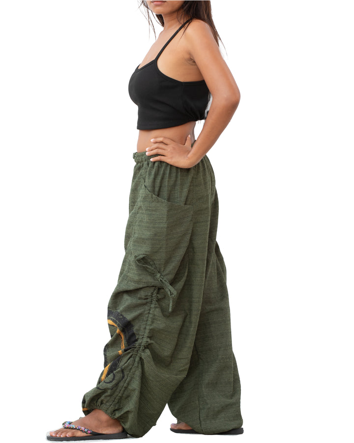 Harem Yoga Pants Spiral Olive