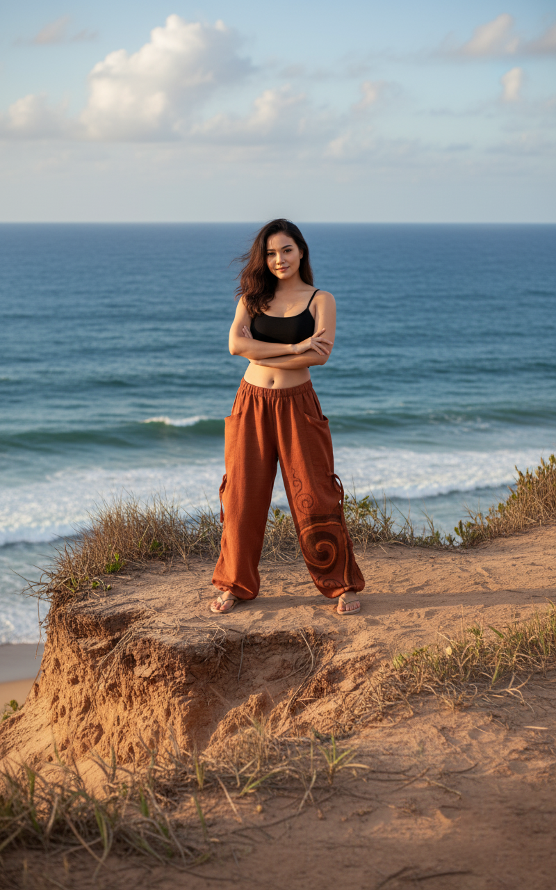 Harem Yoga Pants Spiral Print