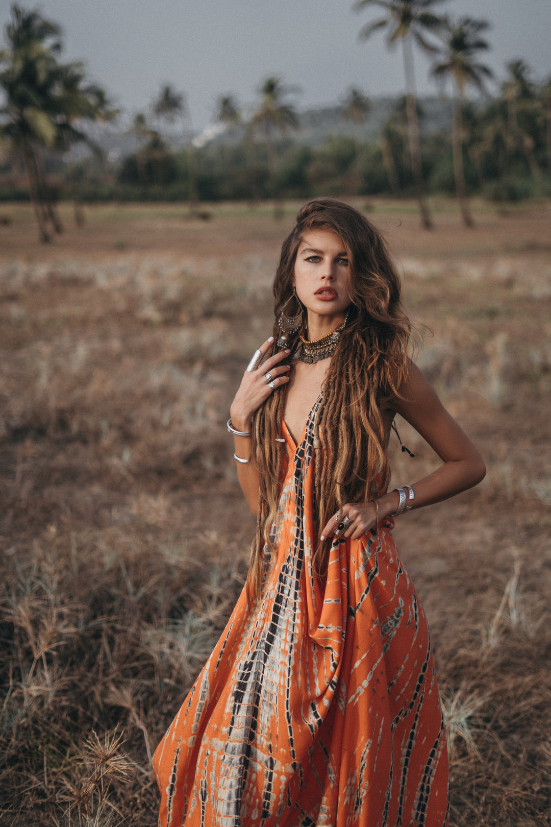 Flamingo Tie Dye Dress Firestorm Thaluta Flamingo Tie Dye Dress Firestorm Thaluta