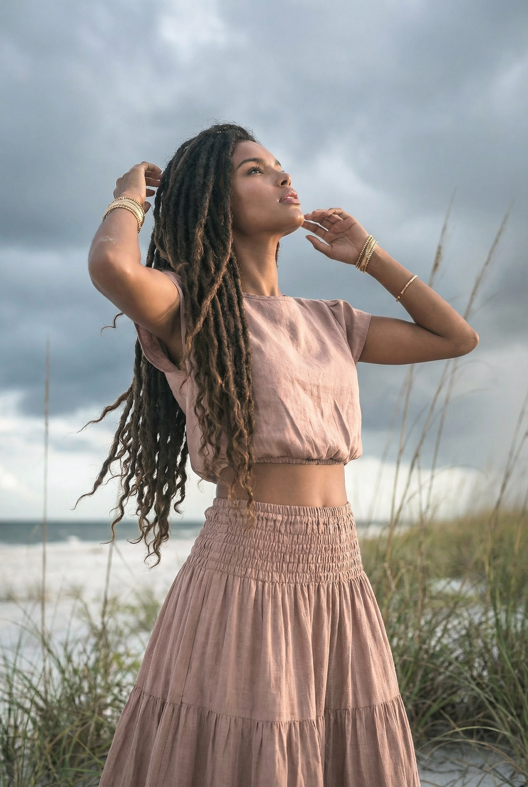 Cap Crop Top Sina Desert Rose
