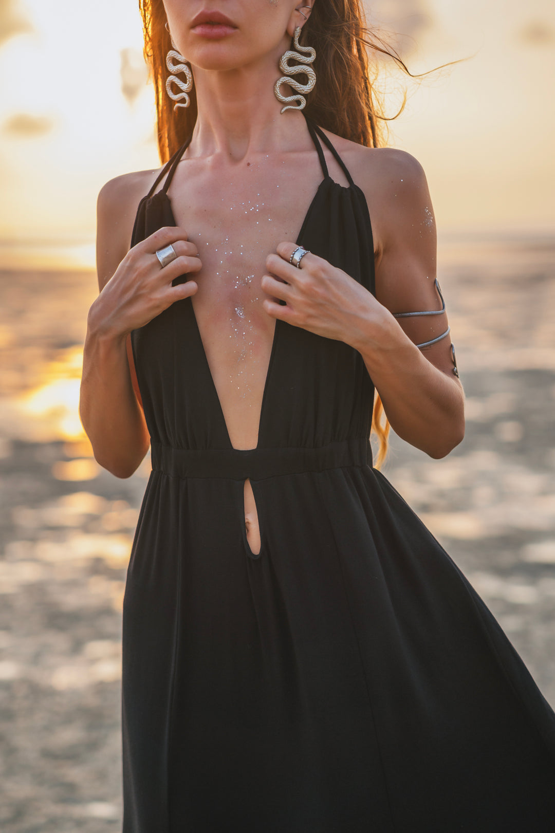Athena Dress Black Thaluta Athena Dress Black Thaluta