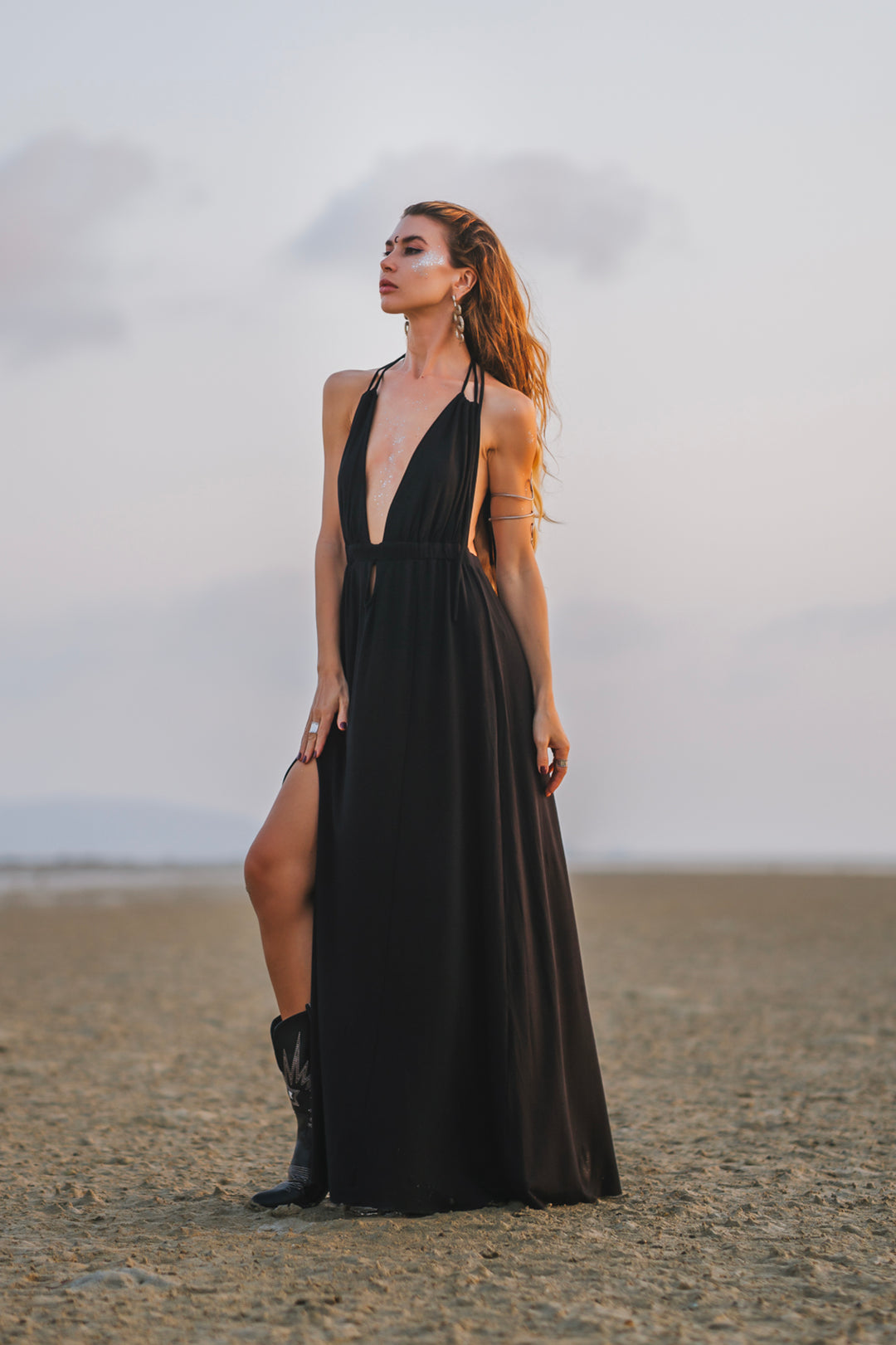 Athena Dress Black Thaluta Athena Dress Black Thaluta