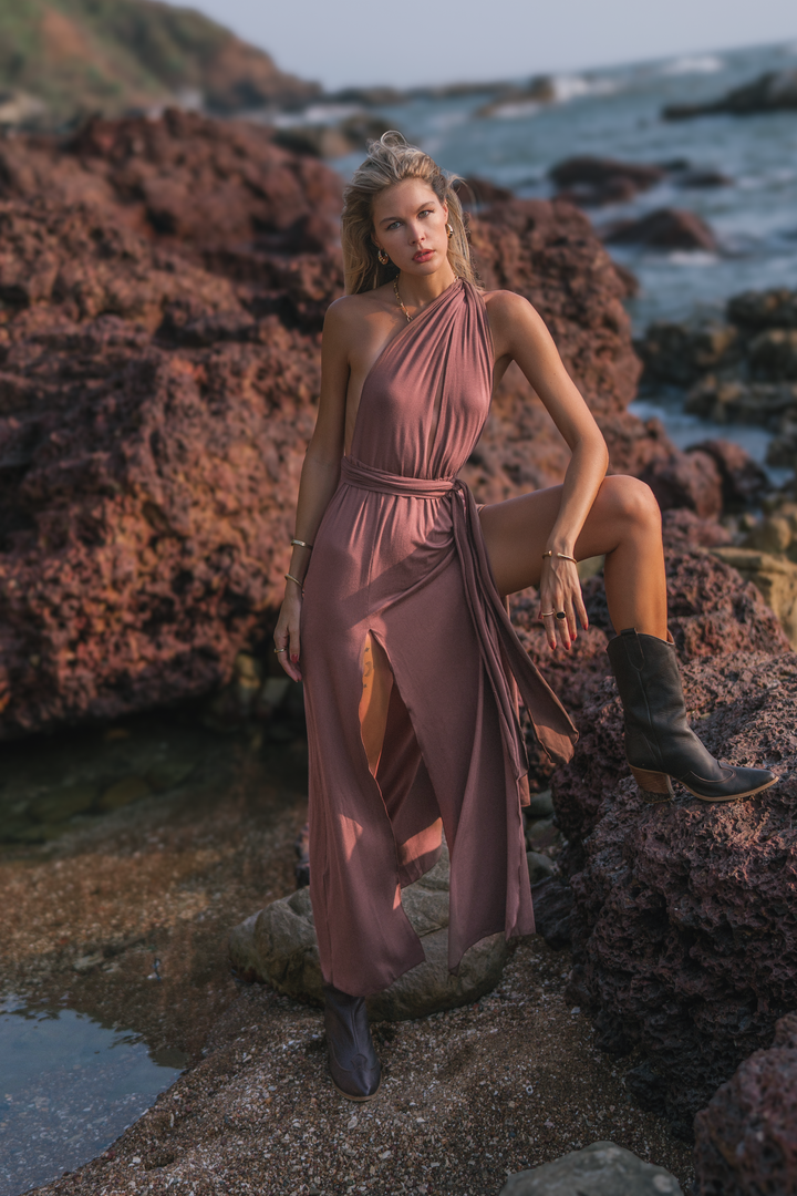 Zephyra Dress Dusty Rose