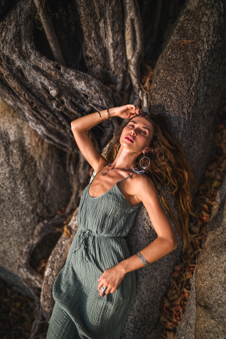 Maxi Dress "Aerinthia"  Sage Grey