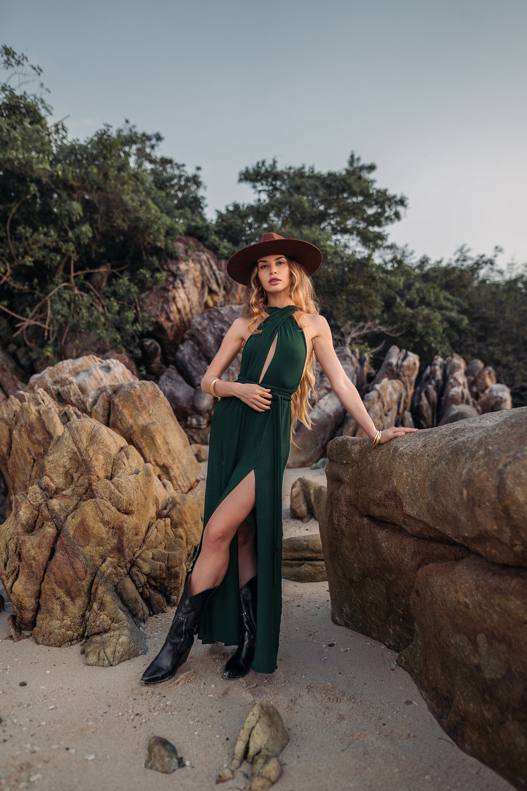 Zephyra Dress Emerald