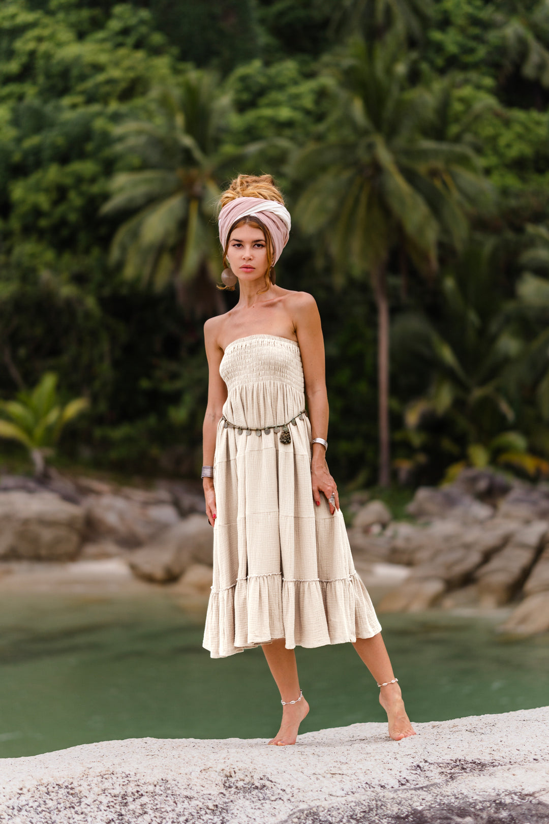 Gauze Maxi Skirt & Dress Aotea Sand
