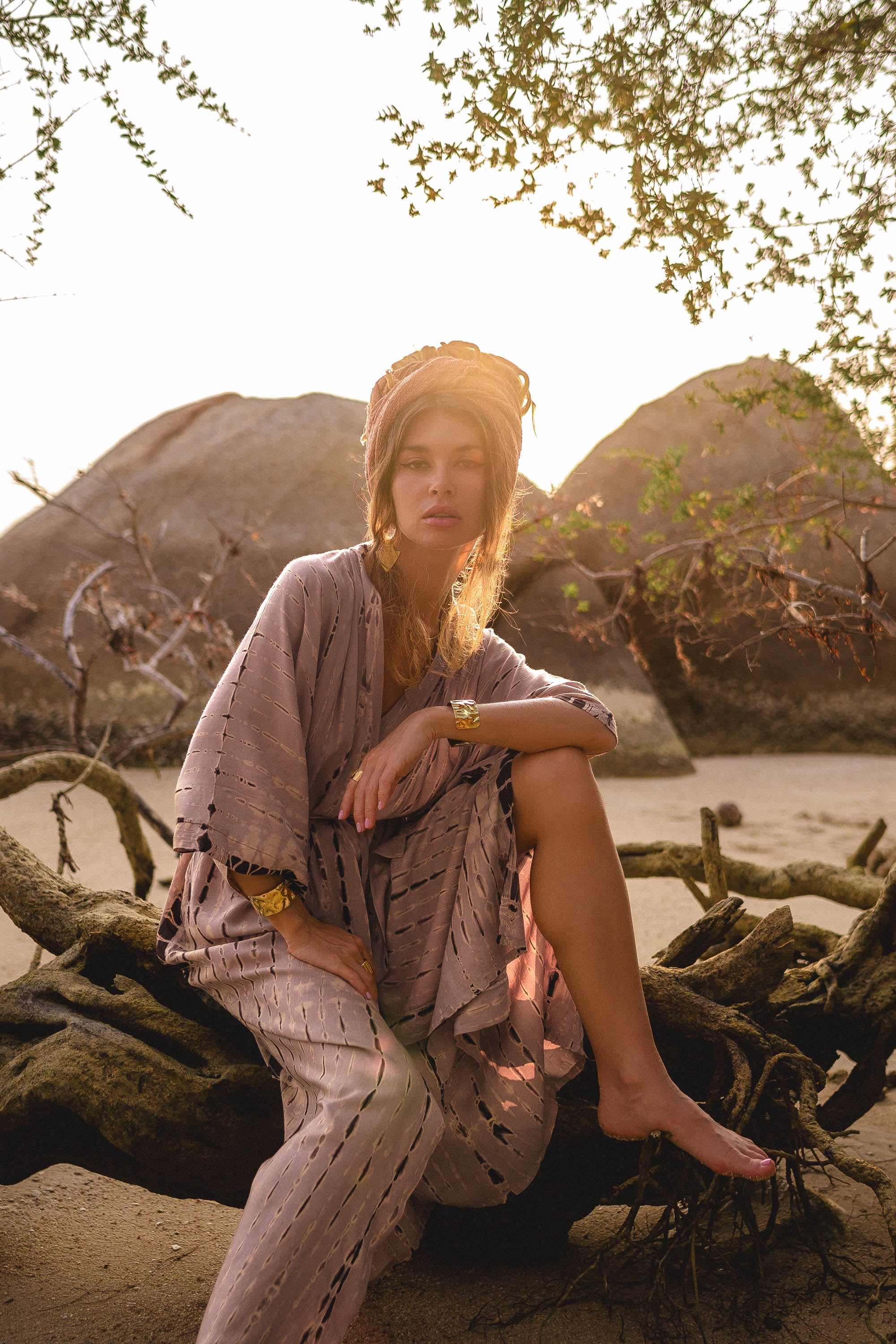 Nālani Kimono with Pockets Lioness – Thaluta