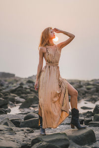 Tie Dye Dress Kiana Beige