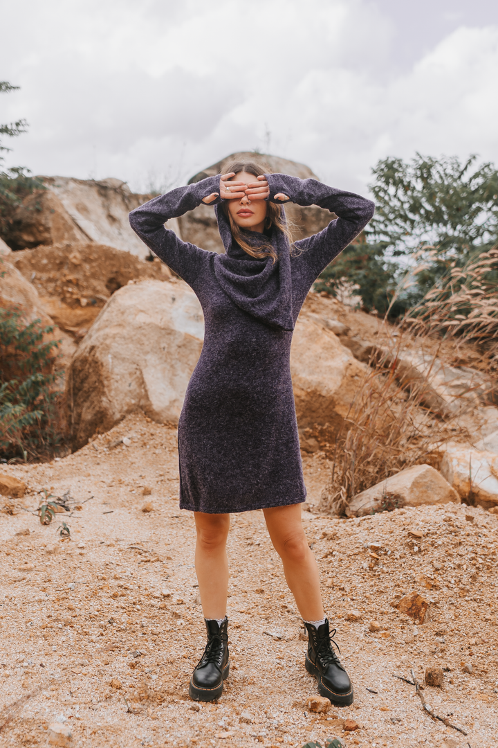 Sweater Dress Tinúviel Purple