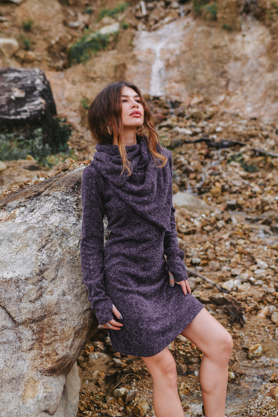 Sweater Dress Tinúviel Purple