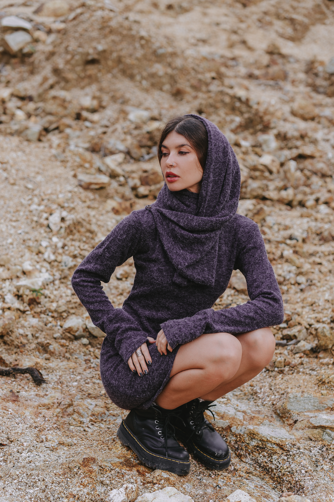 Sweater Dress Tinúviel Purple