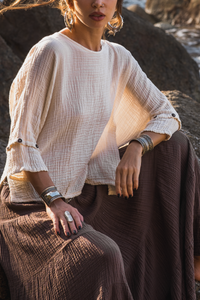 Alisa Boho Top Cream