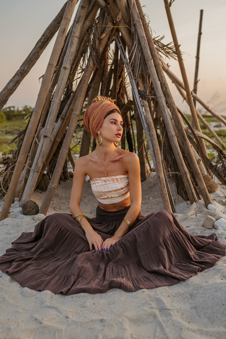 Maxi Skirt Moana Brown