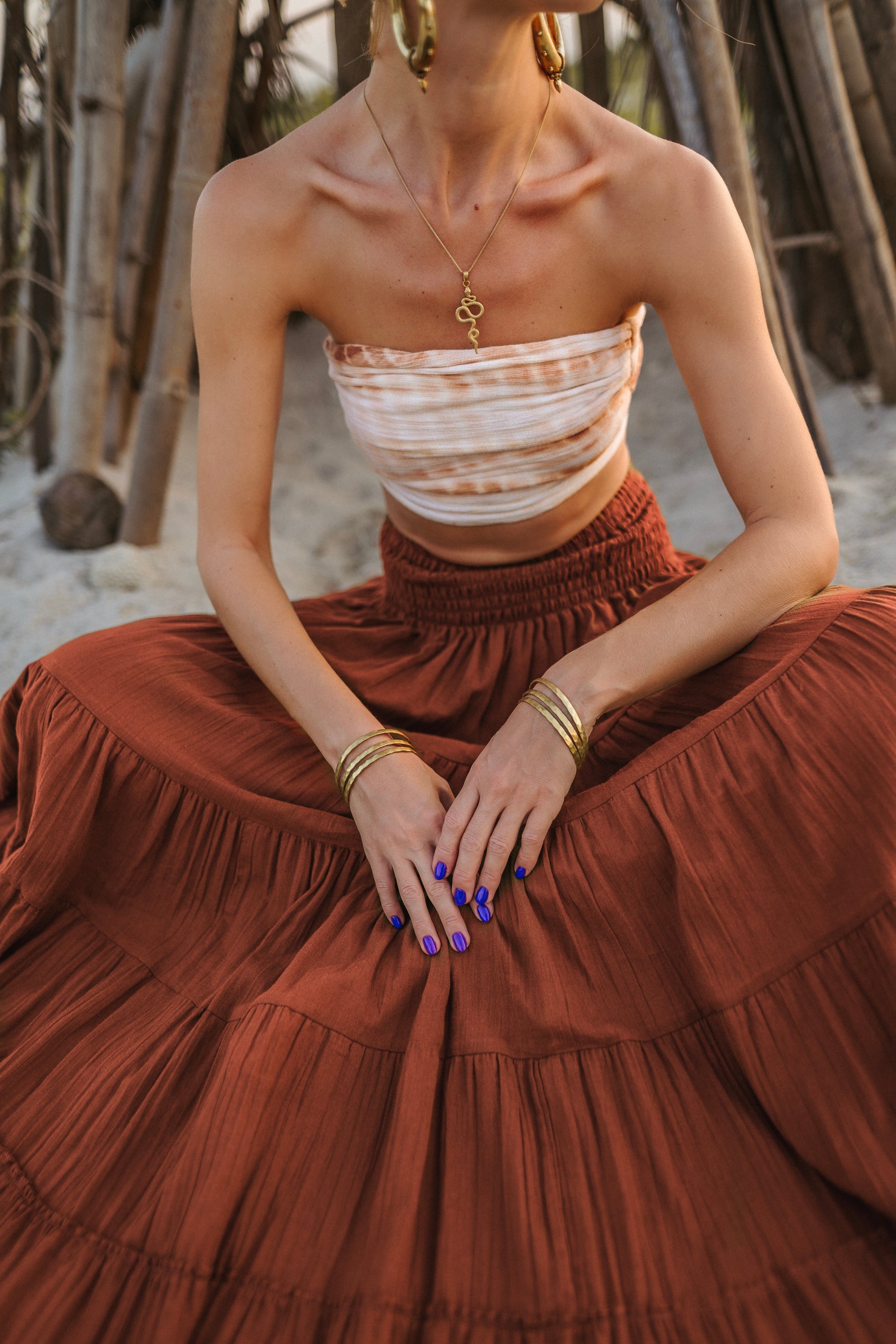 Maxi Skirt Moana Rust – Thaluta