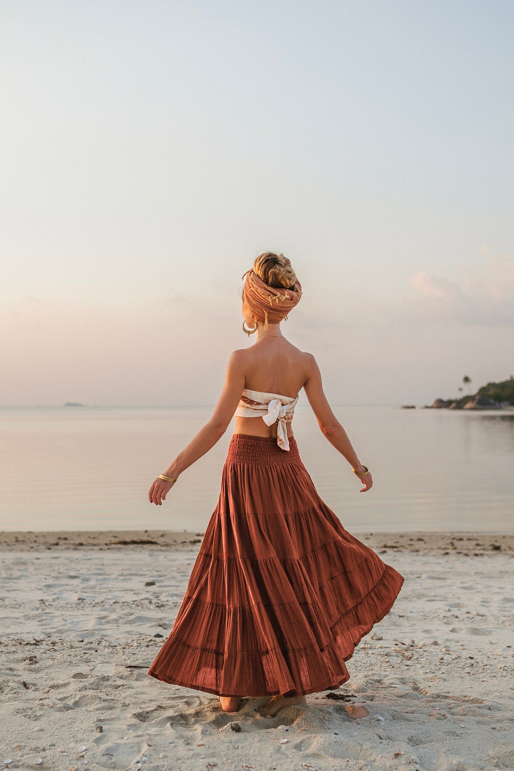 Maxi Skirt Moana Rust – Thaluta