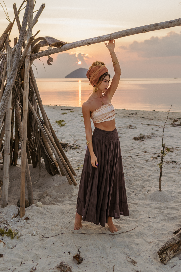 Maxi Skirt Moana Brown