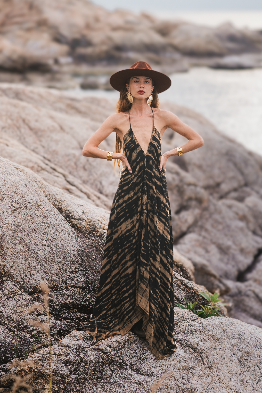 Zendaya Dress Bronze Thaluta Zendaya Dress Bronze Thaluta