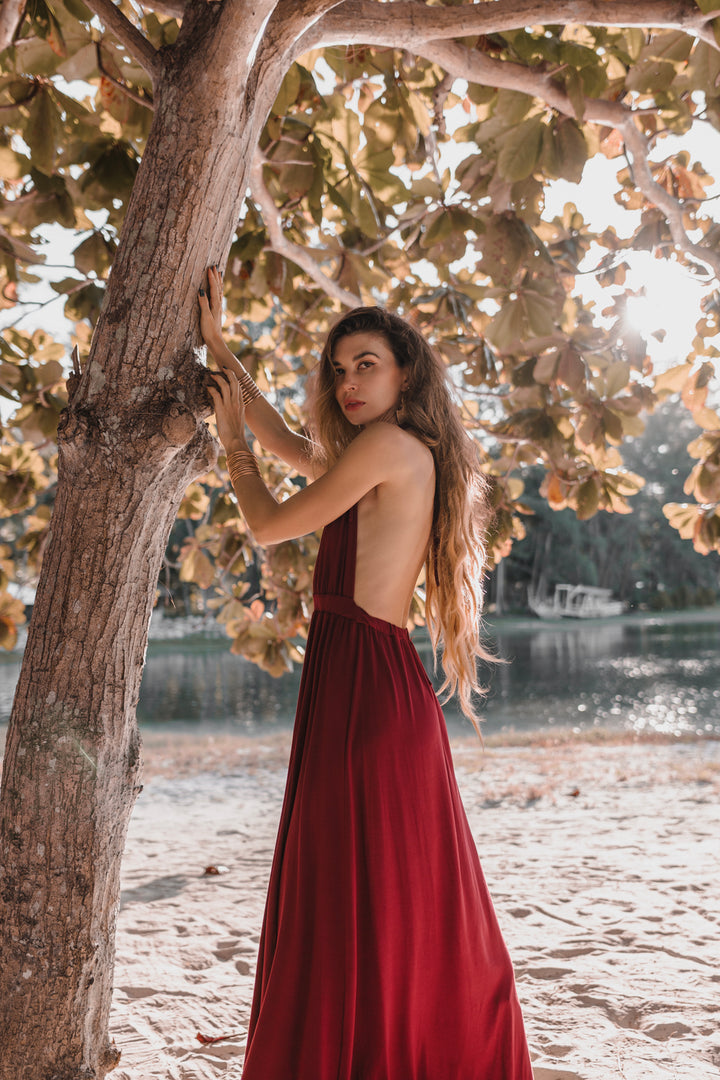 Athena Dress Red