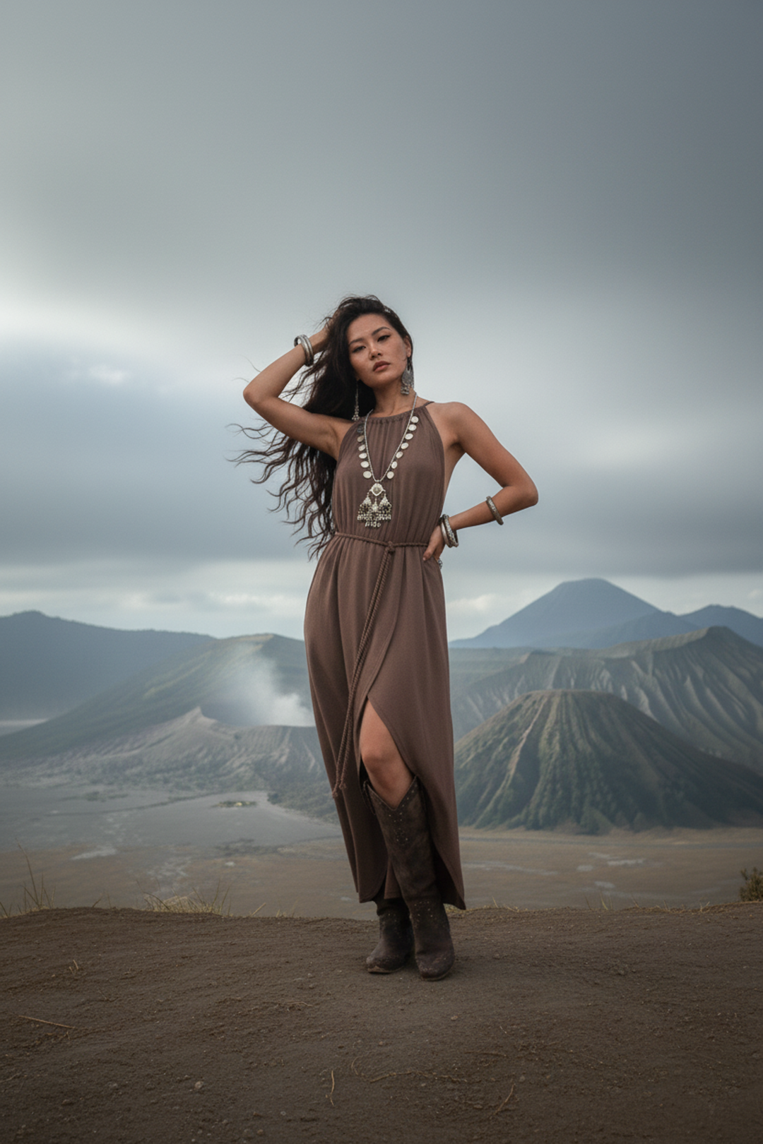 Dune Wrap Dress Mocha