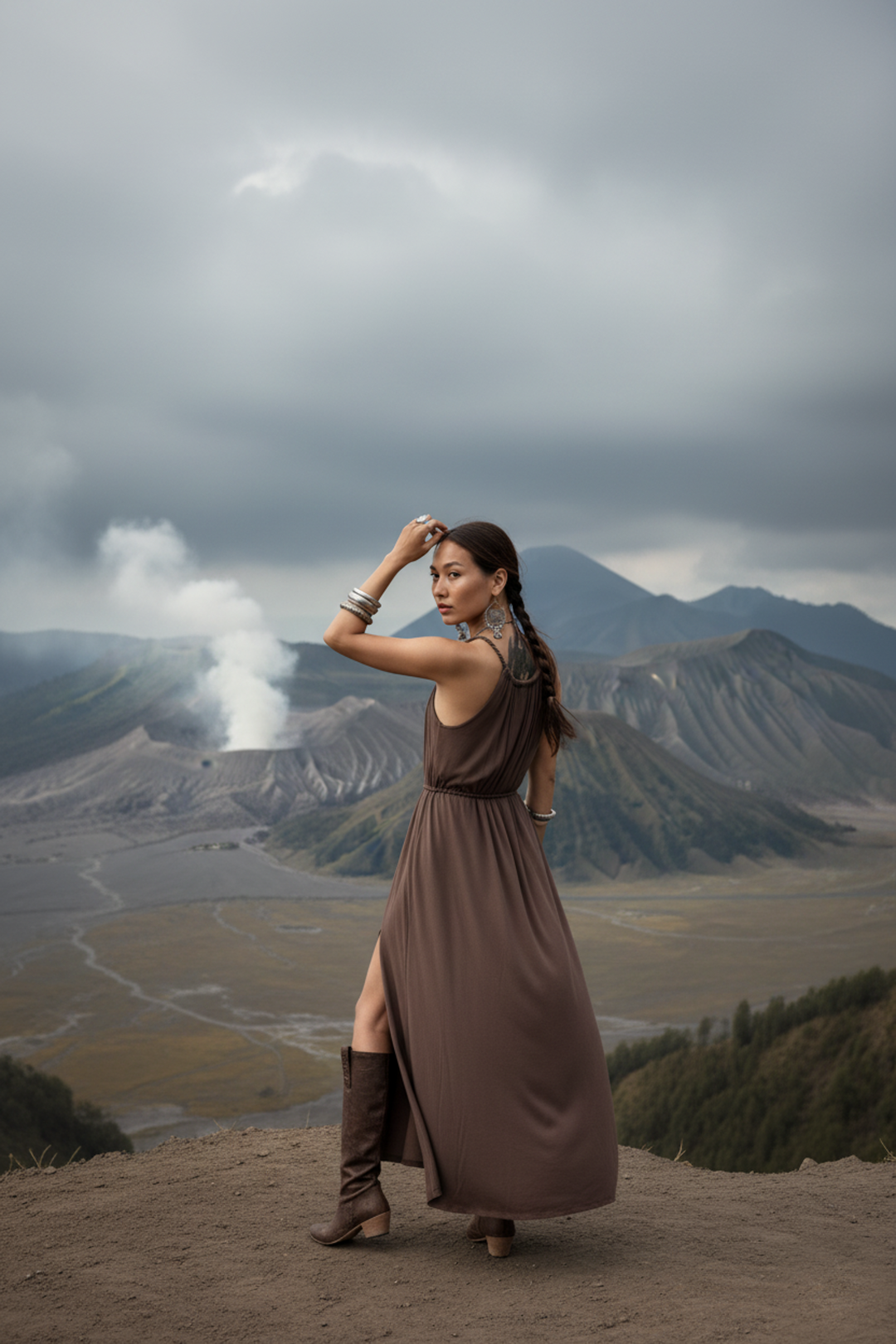 Dune Wrap Dress Mocha