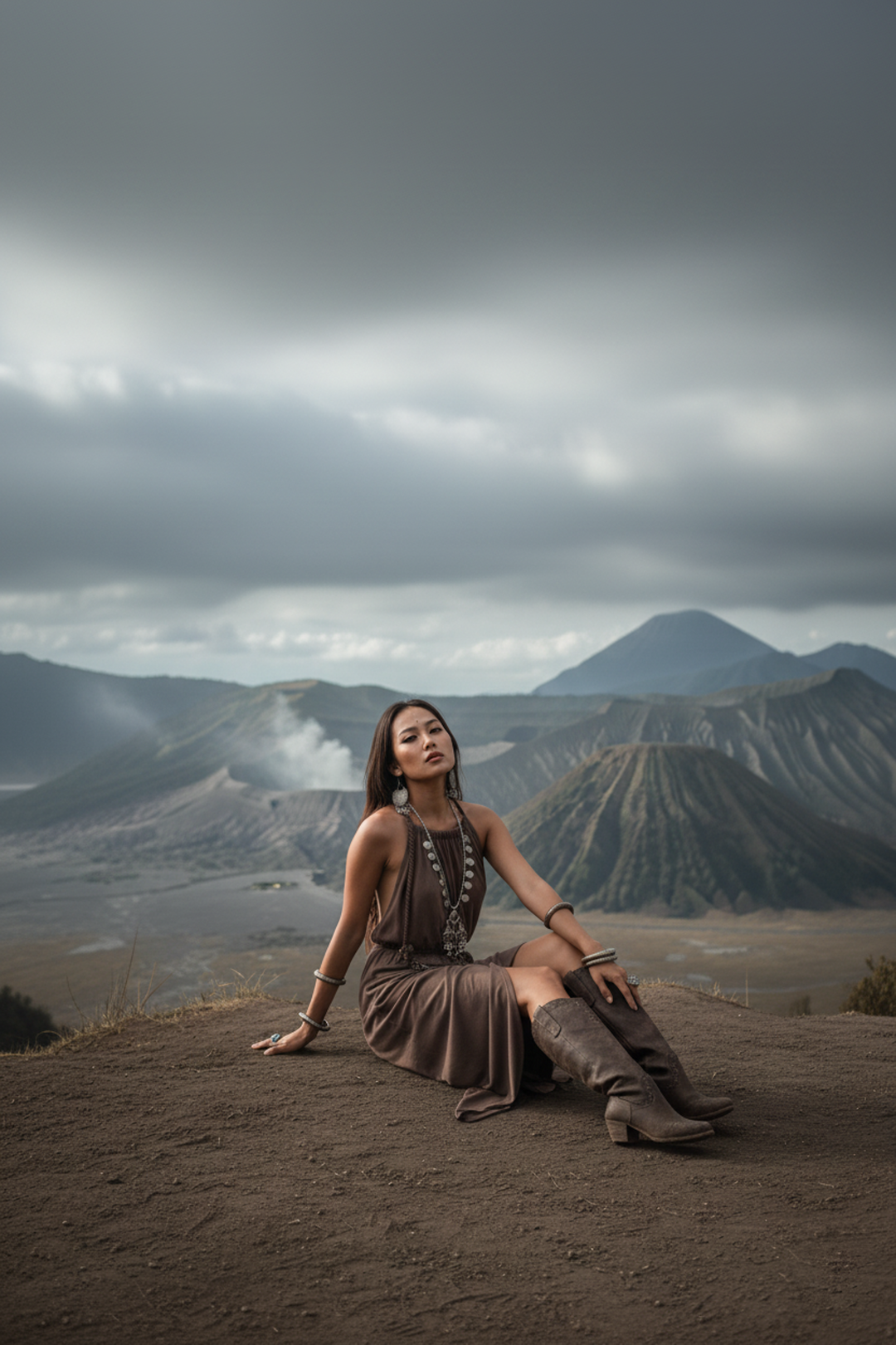 Dune Wrap Dress Mocha