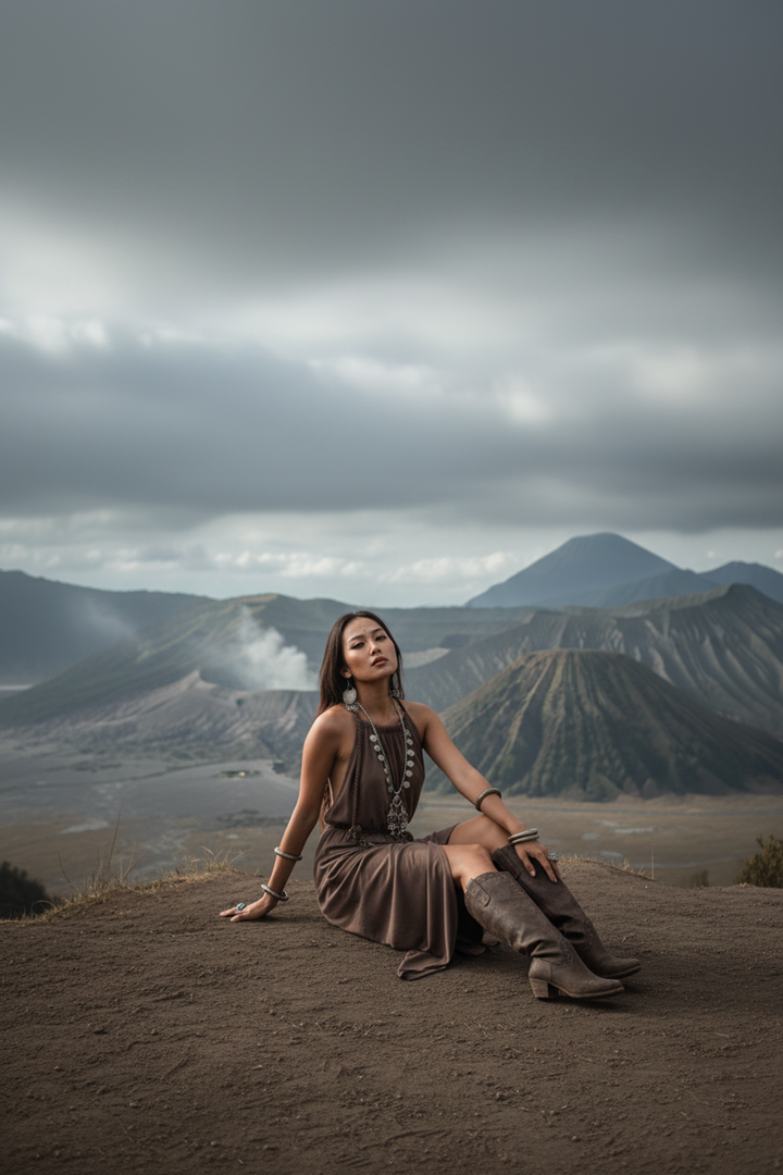 Dune Wrap Dress Mocha