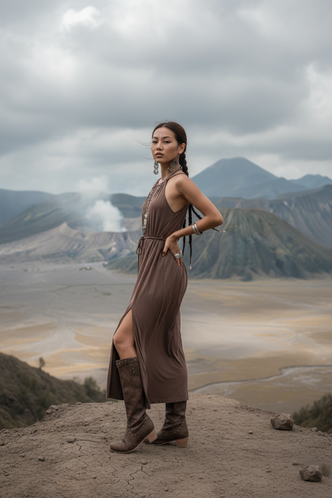 Dune Wrap Dress Mocha