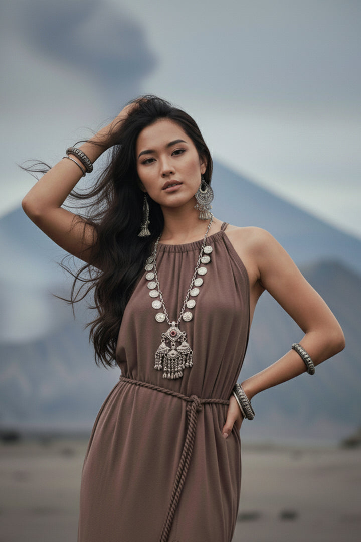 Dune Wrap Dress Mocha