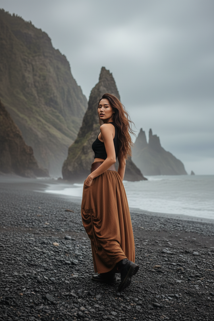 Maxi Skirt Alaina Burnt Orange