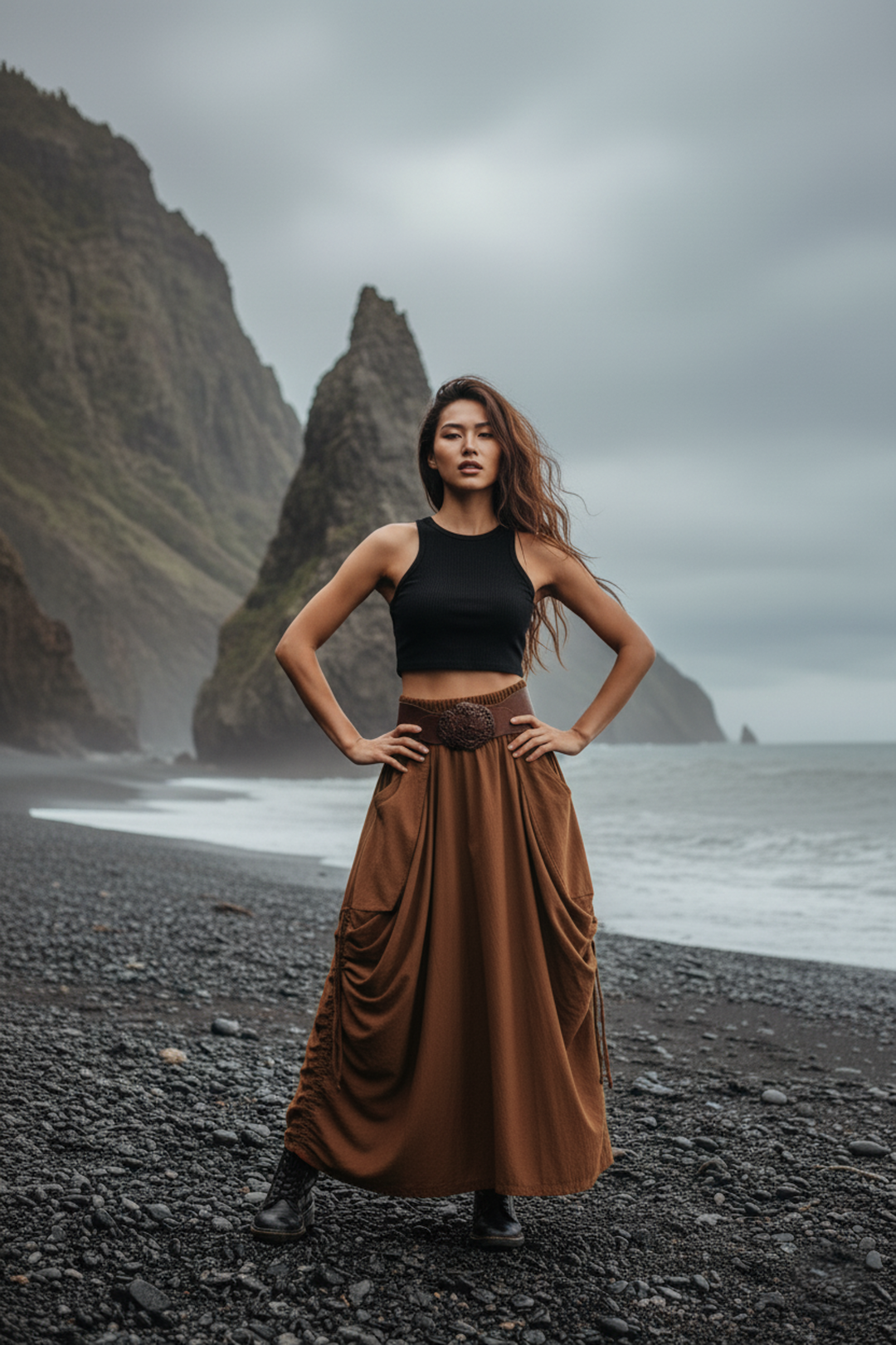 Maxi Skirt Alaina Burnt Orange