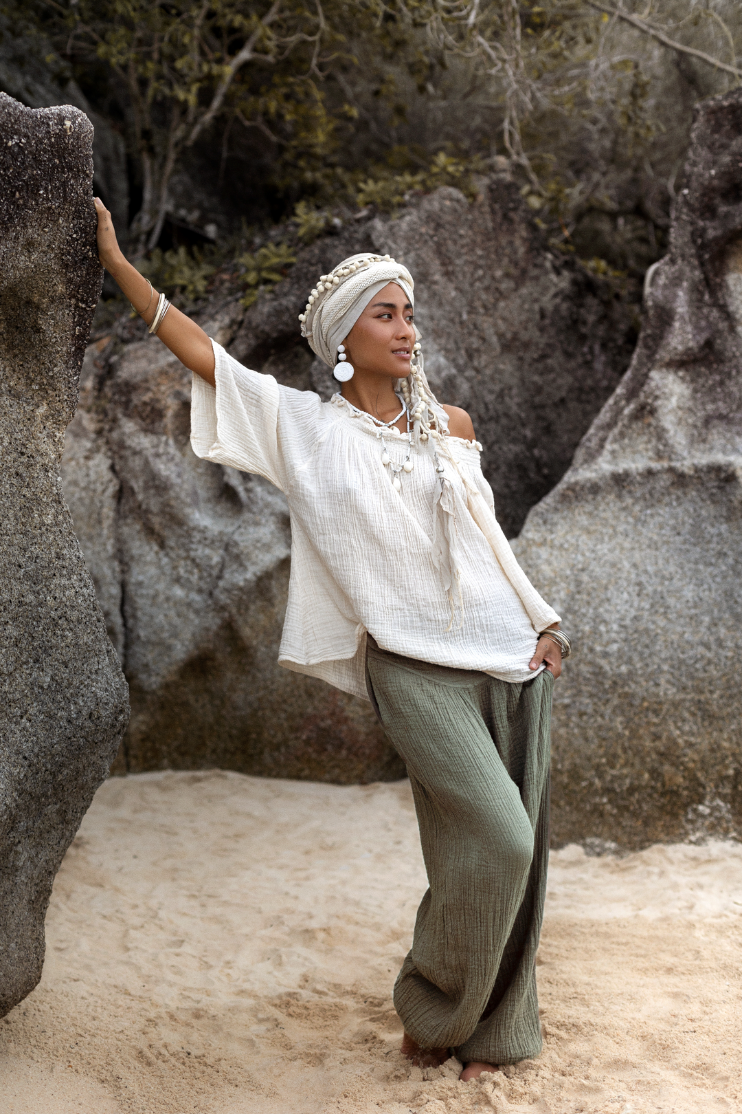 Yogana Pants Sage Grey