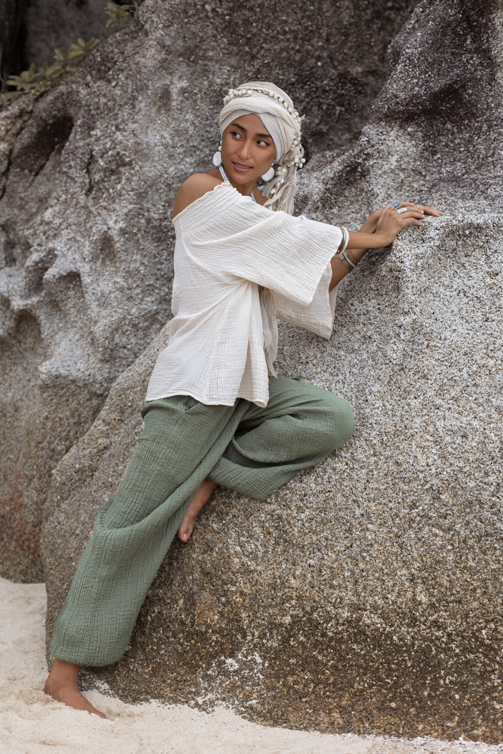 Yogana Pants Sage Grey
